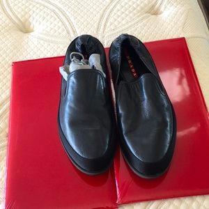 Brand New Prada navy blue slip on shoes. Size 11.5
